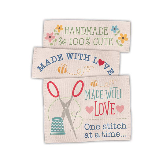 Lori Holt Made With Love Woven Labels