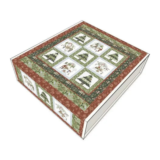Santa's Tree Farm Panel Quilt Kit by Lisa Audit