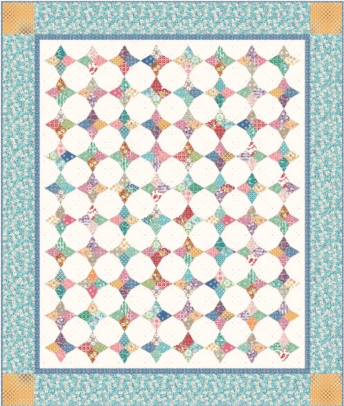 Vintage Kite Quilt Block Foundation Paper 6" by Lori Holt