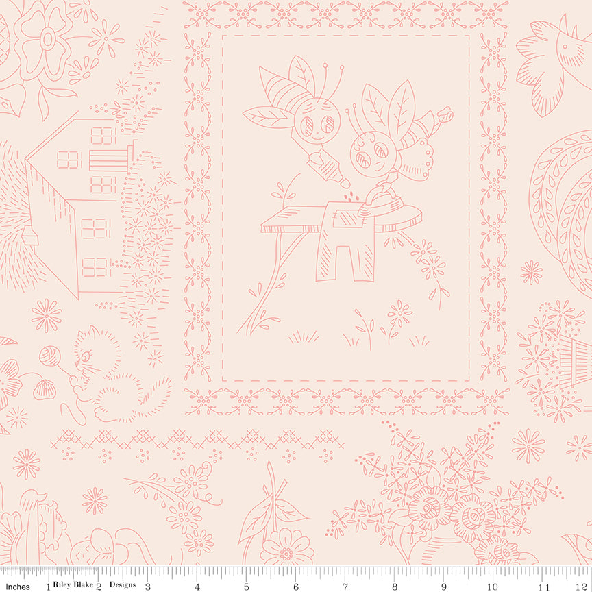 Granny Chic Vintage Embroidery - Simply Sweet Backing set
