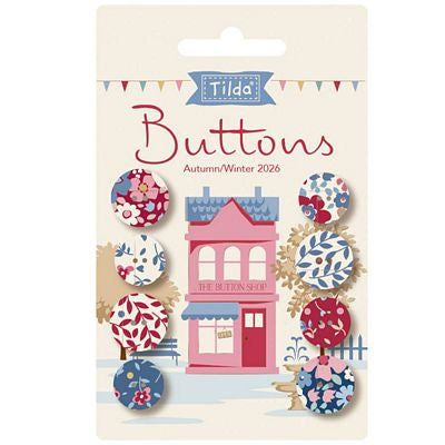 Tilda Village Life Buttons - Winter