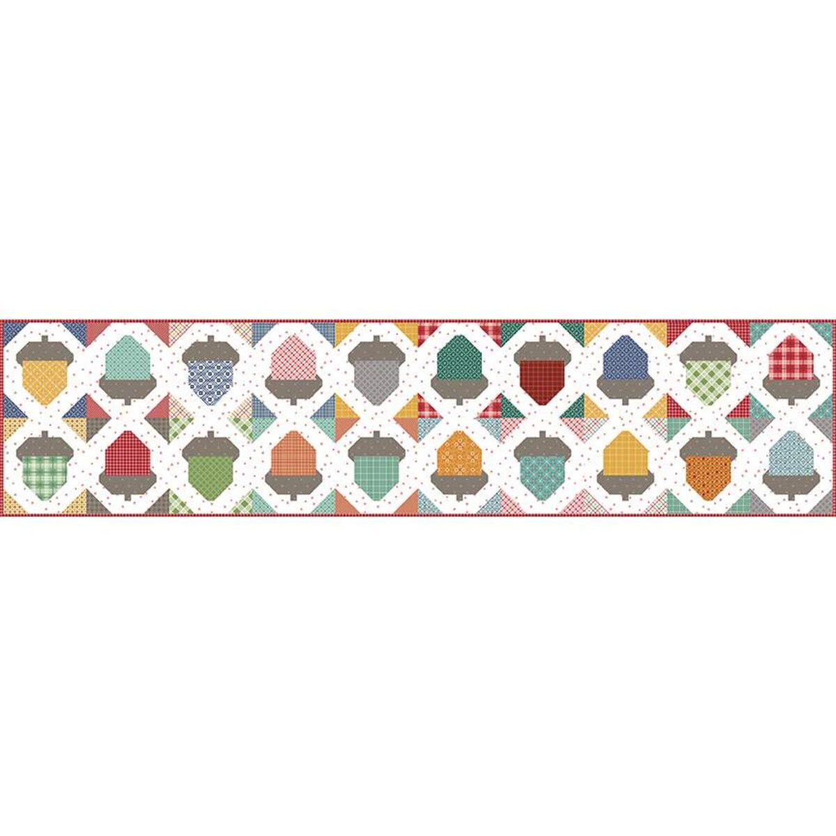 Acorn Love Table Runner Kit featuring Gentler Times by Lori Holt