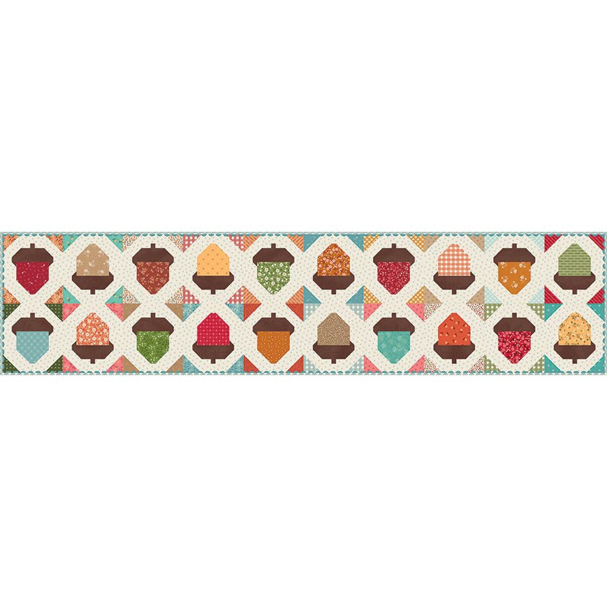 Acorn Love Table Runner Kit featuring Gentler Times by Lori Holt