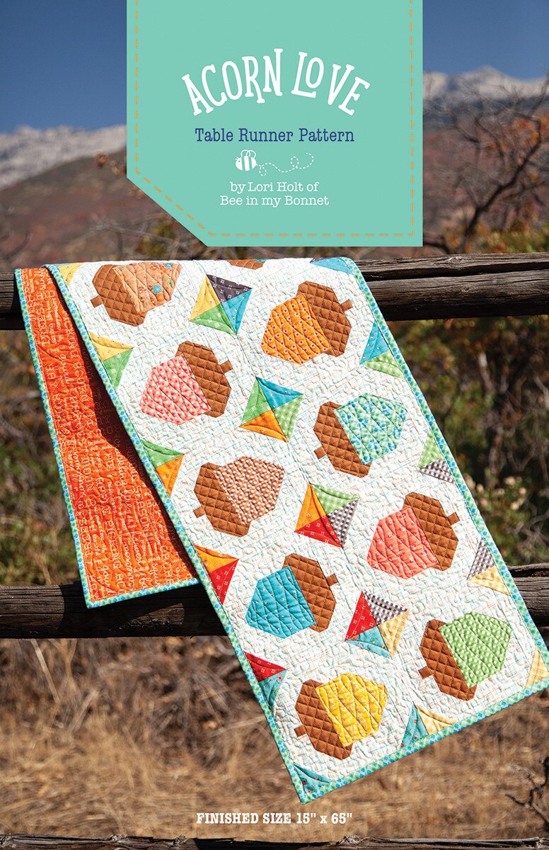 Acorn Love Table Runner Kit featuring Gentler Times by Lori Holt