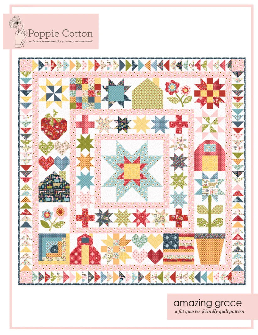 Amazing Grace Quilt Pattern by Poppie Cotton