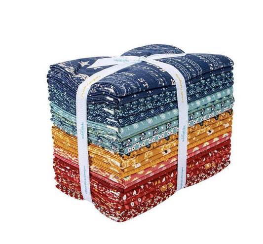 Americana 1-Yard Denim Bundle by Lori Holt, 21 pieces