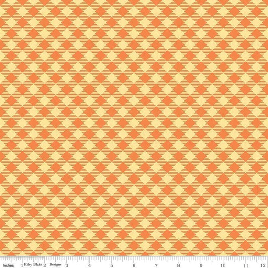 Bee Basics Gingham in Orange by Lori Holt