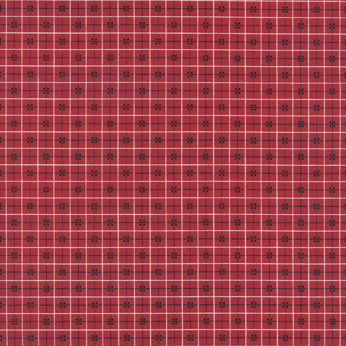 Bee Plaids Cider Barn Red by Lori Holt