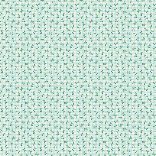 Cherry Pie Teal from Farmhouse Fancy by Elea Lutz for Poppie Cotton