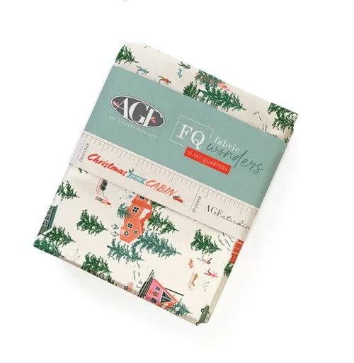 Christmas in the Cabin Fat Quarter Bundle by AGF Studio