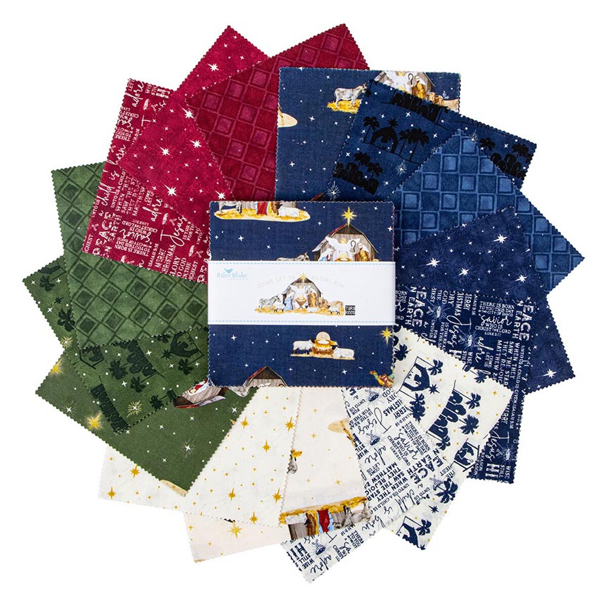 Come Let Us Adore Him 5" Stacker by Tara Reed for Riley Blake Designs