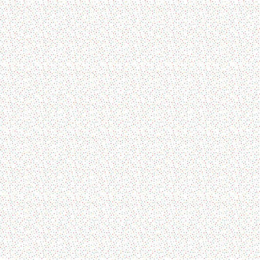 Country Confetti in Marshmallow New White by Poppie Cotton