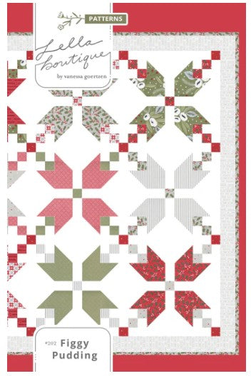 Figgy Pudding Quilt Kit featuring Blizzard and On Dasher fabrics by Sweetwater for Moda