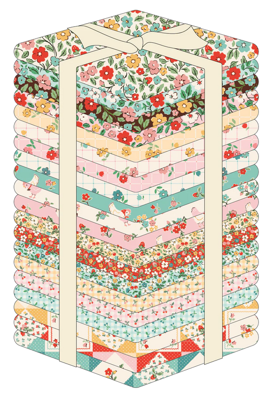 Farmhouse Fancy Fat Quarter Bundle by Elea Lutz for Poppie Cotton - 20 Prints