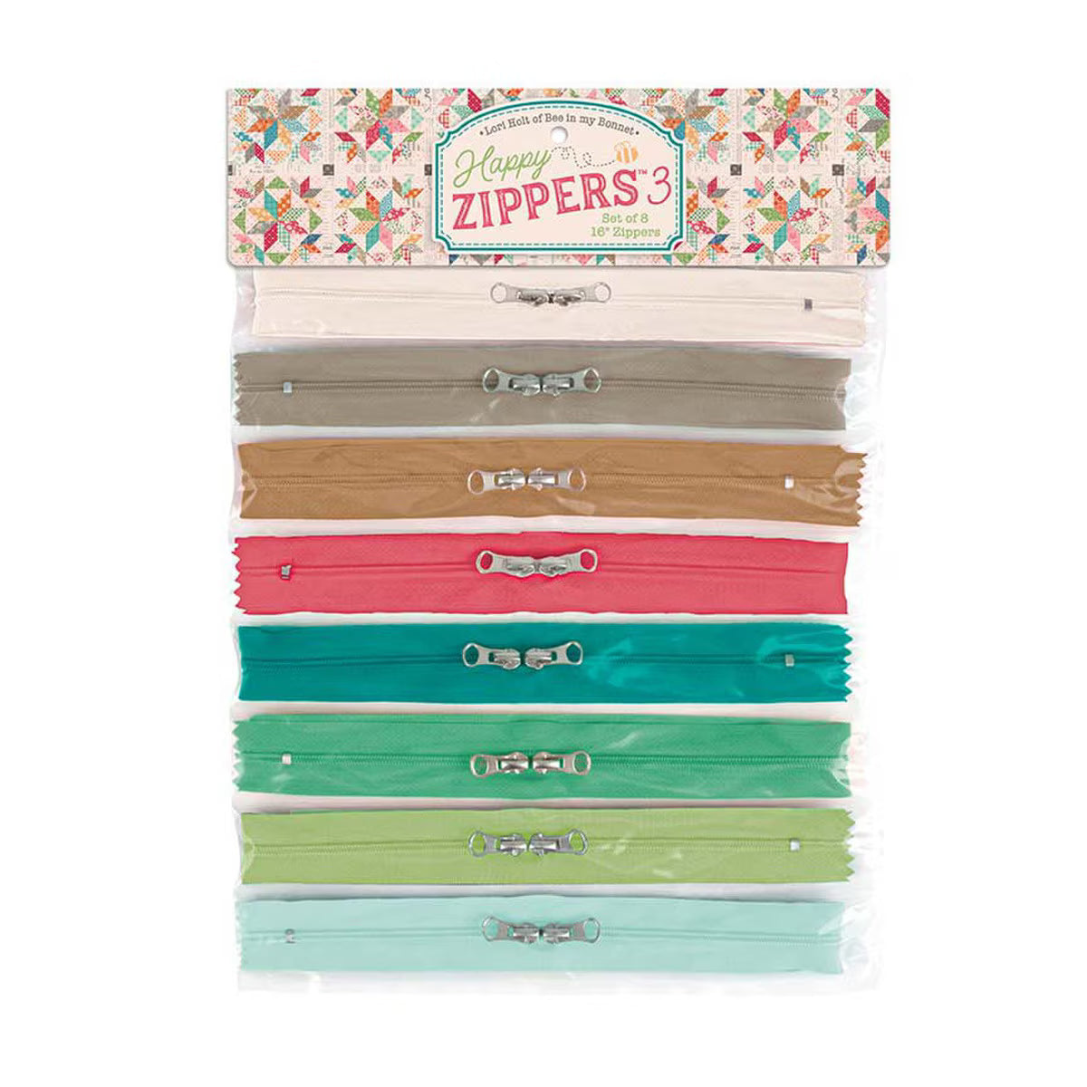 Happy Zippers 3 by Lori Holt