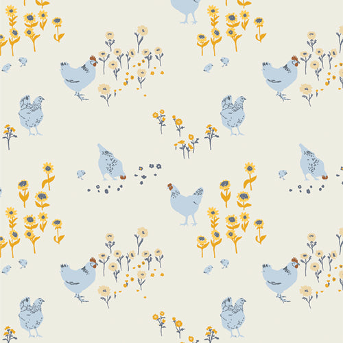 Potager Hens and Chicks - Flannel - Sharon Holland for Art Gallery Fabrics