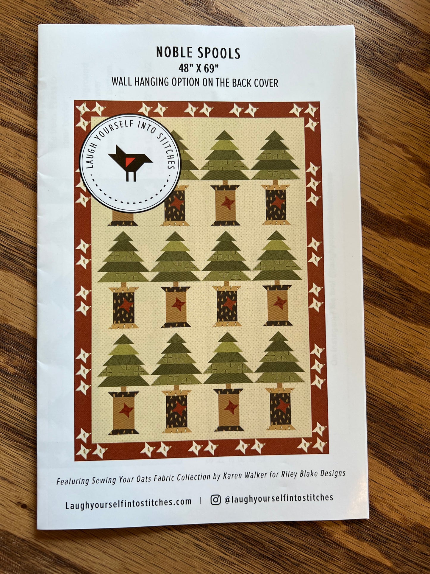 Noble Spools Quilt Pattern by Laugh Yourself Into Stiches