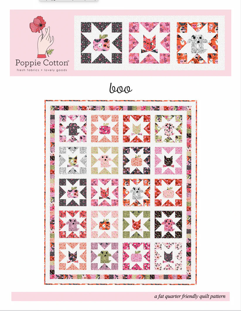 Not Scary Boo Quilt Kit by Poppie Cotton - PREORDER May 2026