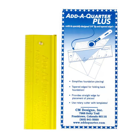Add-A-Quarter Ruler 6" Plus - Yellow