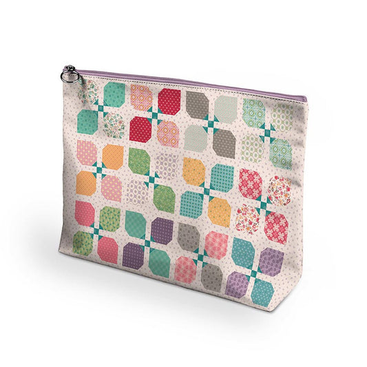 Piece & Plenty Vinyl Project Bag by Lori Holt