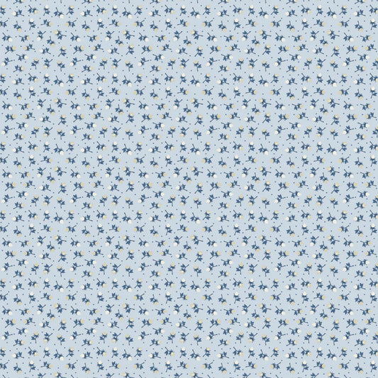 Lakeland Blues Rosewood Toss Medium by Samantha Walker for Poppie Cotton