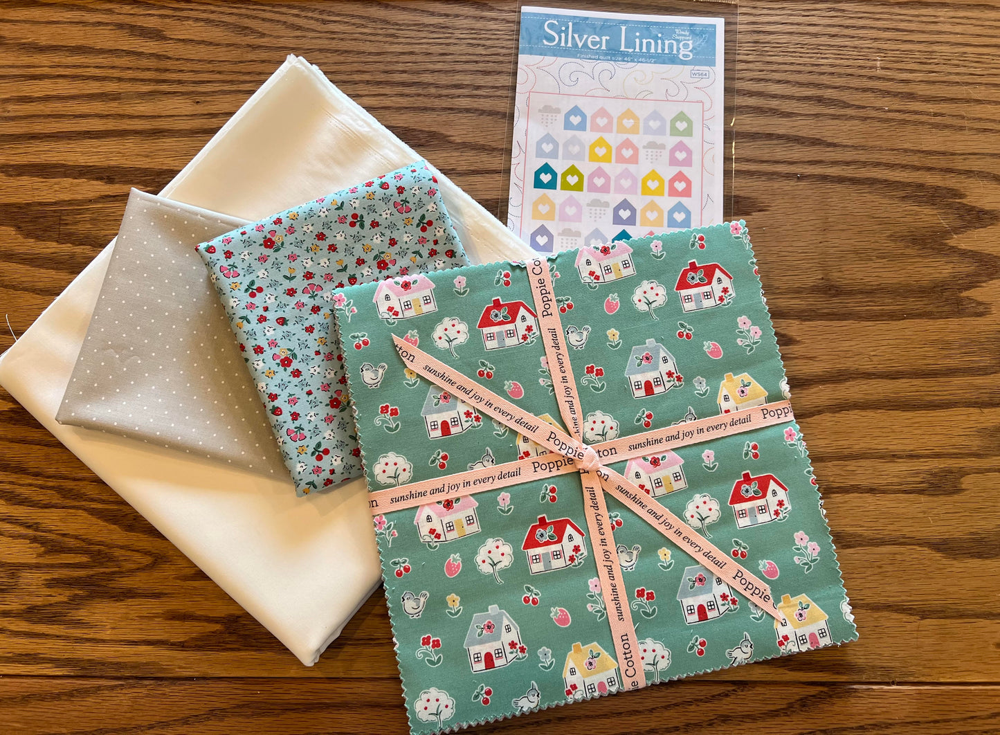 Silver Linings Quilt Kit featuring Home Sweet Home by Poppie Cotton