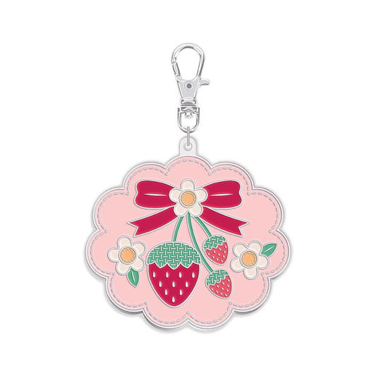 Lori Holt Enamel Happy Charm™ Strawberry Crush