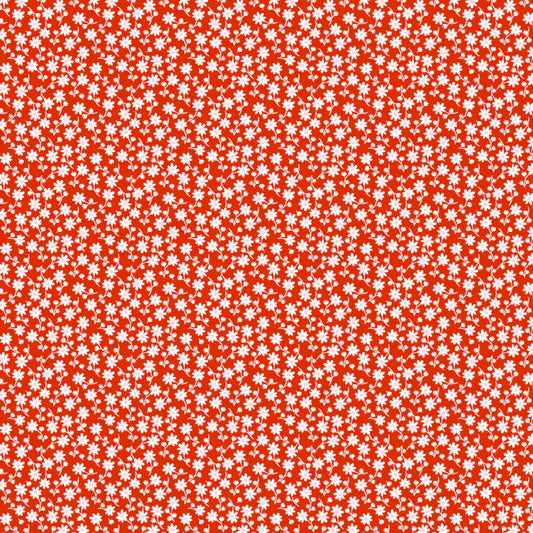 Elise Sweet Daisy Red by Terri Henson for Poppie Cotton