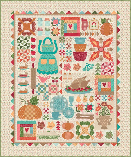 Thanksgiving at Grandma's Sew Along Fabric Kit Featuring Baked with Love by Lori Holt