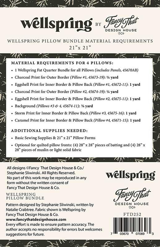 Wellspring Pillow Bundle Pattern by Fancy that Design House